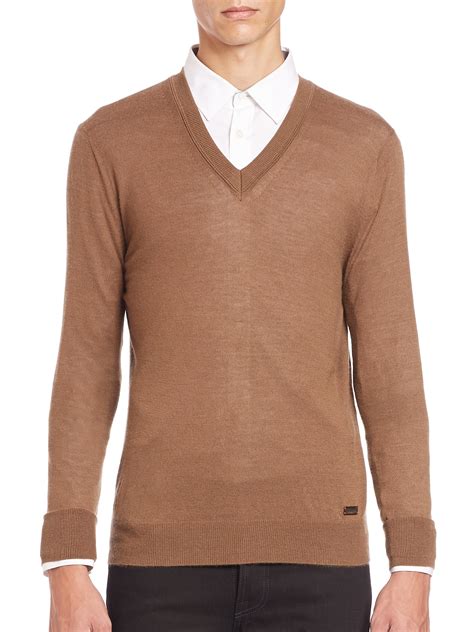 burberry v neck sweater men|Alpaca Wool Blend Sweater in Acre .